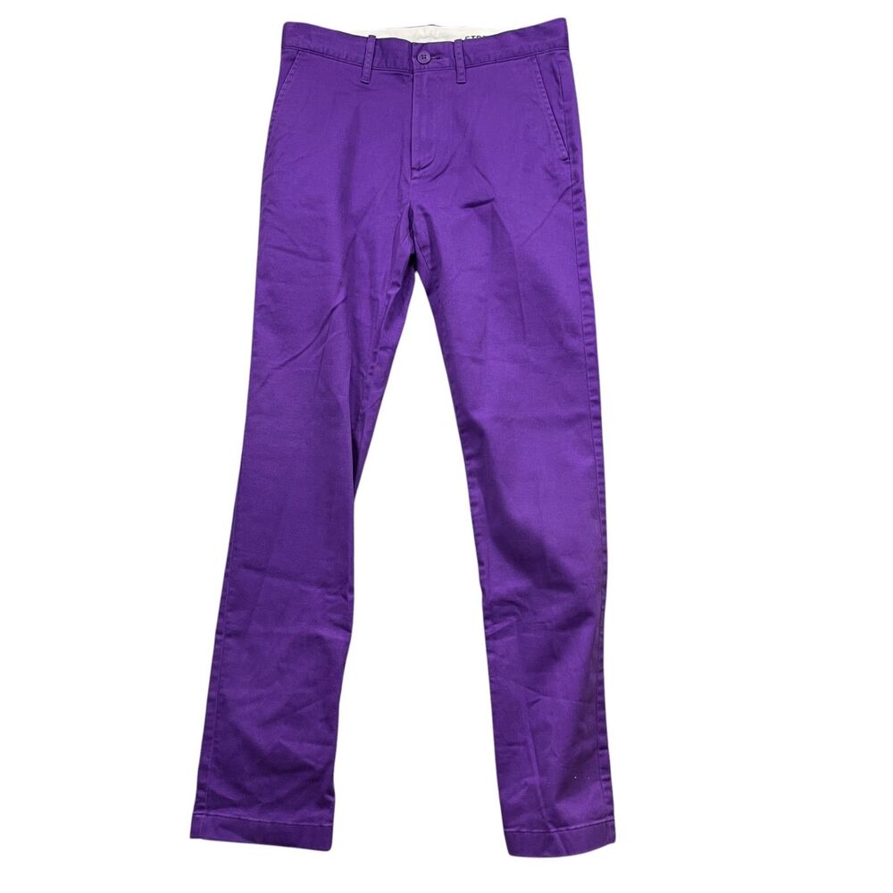 Crewcuts‎ 16 Reimagined Adjustable Waist Pockets Deep Purple Cotton Blend - Picture 5 of 7